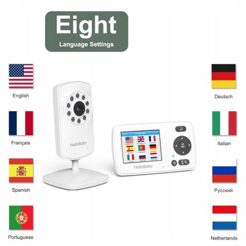 Niania elektroniczna Hello Baby HB30-P