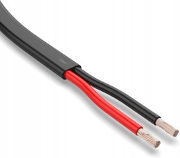 Przewód samochodowy 50 m 2x4,0 mm2, płaski kabel 2-żyłowy kabel elektryczny