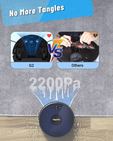 Robot sprzątający z mopem Thamtu G2 czarny