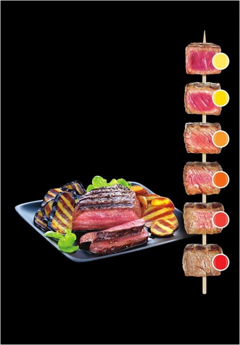 Kontaktowy grill elektryczny Tefal GC716D12 OptiGrill+ srebrny/szary 2000 W