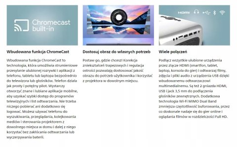 Projektor LCD Philips NeoPix Ultra 2+ srebrny