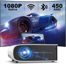 Projektor LCD Yaber Pro V8 HD 4K WIFI 450 ANSI ZOOM CYFROWY BLUETOOTH!