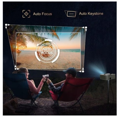 Projektor WiFi Bluetooth Gammabai Vast 400 ANSI FULL HD 4K ZOOM / PC / MAC