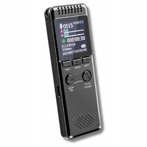 Dyktafon 64GB pamieci 1100 mAh Bateria Rejestrator Glosu