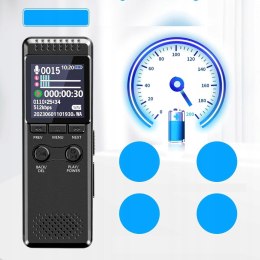 Dyktafon 64GB pamieci 1100 mAh Bateria Rejestrator Glosu
