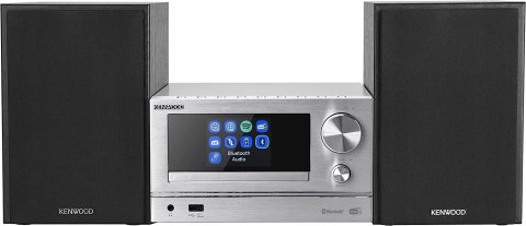 Wieża stereo Kenwood M-7000S-S zestaw stereo, czarny, z Bluetooth, USB, CD