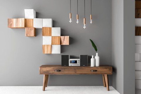 Wieża stereo Kenwood M-7000S-S zestaw stereo, czarny, z Bluetooth, USB, CD