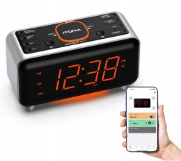 Zegar budzik iTOMA CKS208 czarny