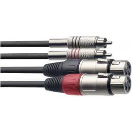 Kabel RCA - XLR Stagg STC3CMXF 3 m