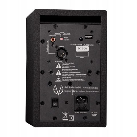 MONITOR STUDYJNY 1 EVE audio SC204 czarny JEDNA SZTUKA MONITOR STUDYJNY 1 EVE audio SC204 czarny JEDNA SZTUKA
