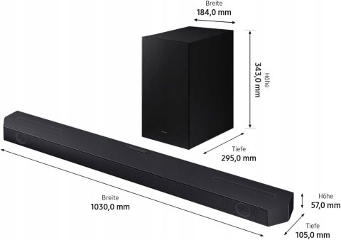 Soundbar Samsung HW-Q610GC 3.1.2 360W Bluetooth Dolby Atmos DTS