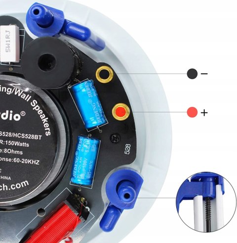 Zestaw głośników sufitowych Herdio HCS528BT biały
