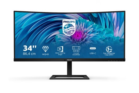 Monitor LED Philips 346E2CUAE/00; 34 " 3440 x 1440 px VA