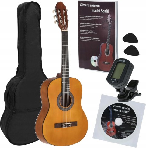 NAVARREZ NV13PK Zestaw startowy gitary klasycznej brązowy 3/4