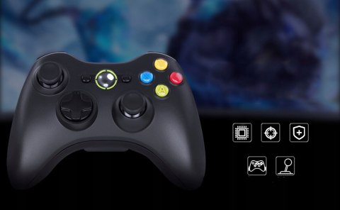 GAMEPAD PAD KONTROLER BEZPRZEWODOWY WIBRACJA DO XBOX 360 & SLIM/PS3/PC