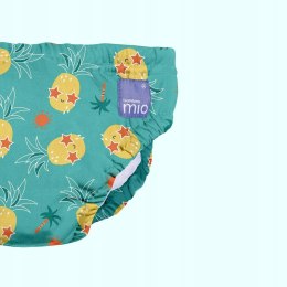 Kąpielówki dziecięce 6-12 m-cy Bambino Mio zielono-żółte nieprzemakalne