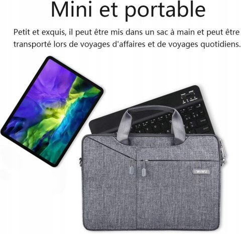 Klawiatura Bluetooth HOTLIFE AZERTY, Ultracienka (francuska)