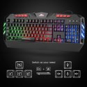 Zestaw klawiatura mysz Rii RK900 USB RGB gamingowa układ de do gier