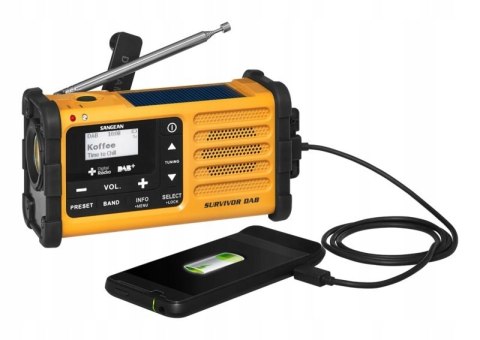 Miniradio Sangean MMR-88 DAB żółty