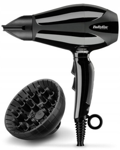 SUSZARKA DO WŁOSÓW BABYLISS 6715DE CZARNA 2400W Z DYFUZOREM I JONIZACJĄ SUSZARKA DO WŁOSÓW BABYLISS 6715DE CZARNA 2400W Z DYFUZOREM I JONIZACJĄ
