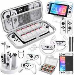 Zestaw akcesoriów Mooroer Switch OLED do Nintendo