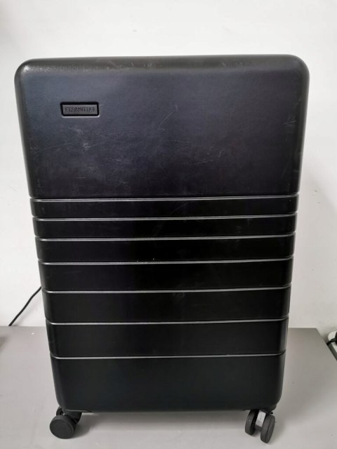 ETERNITIVE Mała i Duża Walizka ABS, Zamek TSA, Koła 360°, Czarne