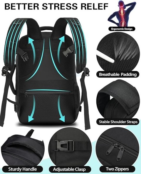 Plecak VANKEV ,323+6 do 20 l czarny