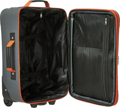 Rockland Modna Walizka Grafitowa 50.8 cm x 33.0 cm x 19.1 cm