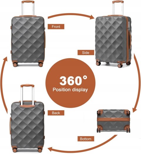 WALIZKA British Traveller K2395L 28-calowa ultralekka walizka ABS