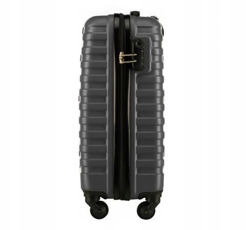 WITTCHEN Walizka kabinowa 54X39X23 CM 38L. ABS geometryczny GRAFIT