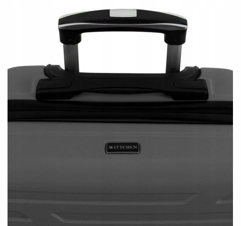 WITTCHEN Walizka kabinowa 54X39X23 CM 38L. ABS geometryczny GRAFIT