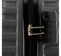 WITTCHEN Walizka kabinowa 54X39X23 CM 38L. ABS geometryczny GRAFIT