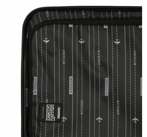 WITTCHEN Walizka kabinowa 54X39X23 CM 38L. ABS geometryczny GRAFIT