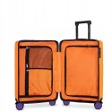 Walizka Kabinowa, Ciche i Skrętne Kółka 360°, Zamek TSA, ABS, Pomarańczowy