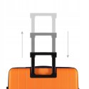 Walizka Kabinowa, Ciche i Skrętne Kółka 360°, Zamek TSA, ABS, Pomarańczowy