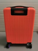 Walizka Kabinowa, Ciche i Skrętne Kółka 360°, Zamek TSA, ABS, Pomarańczowy