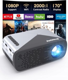 Antmap vf290 Mini rzutnik, projektor z WiFi Video Beamer Full HD 1080p