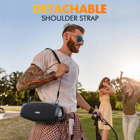 Duży Głośnik Bluetooth 70W Przenośny Boombox Bas Powerbank W-KING X-10