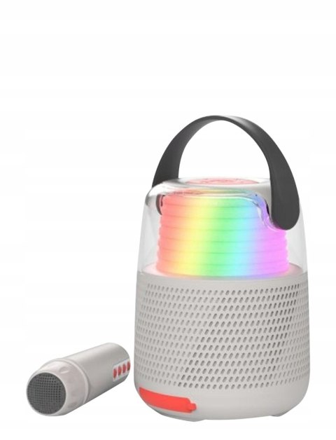 Głośnik przenośny MOB KS-80 szary 10 W retro 80's z mikrofonem