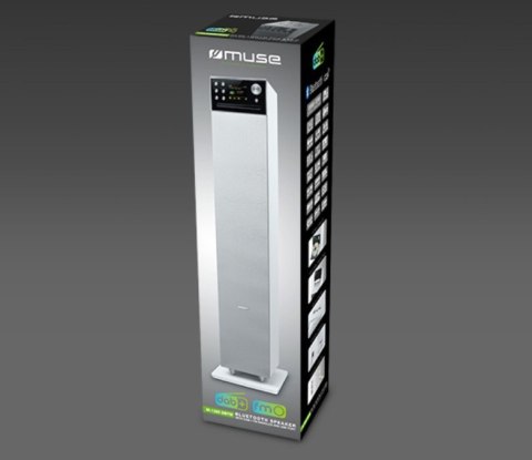 Głośnik przenośny Muse M-1380DBTW biały 180 W