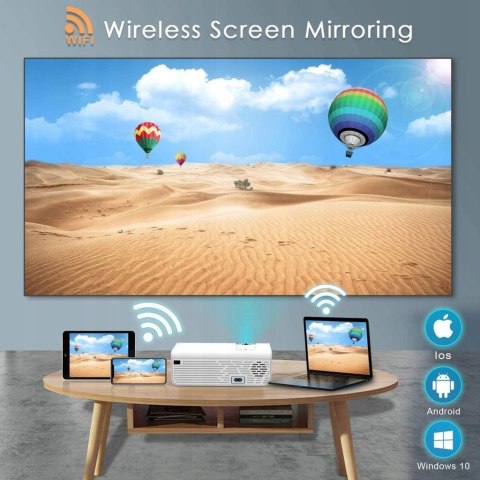MINIPROJEKTOR LCD WiMiUS K2 7500L HD 1080P WIFI MIRRACAST