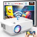 Projektor Puxinat WiFi 1080p Full HD 200 ANSI, przenośny mini projektor LCD