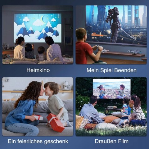 Projektor filmowy Puxinat AK-69 4K 1080P 5G WiFi Bluetooth 15000L ekran 300