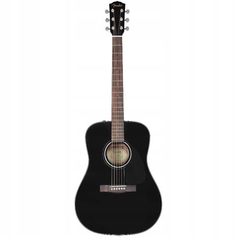 Fender CD-60 Dreadnought V3 DS, podstrunnica orzechowa, czarna.