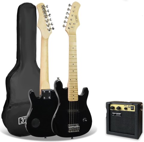 Gitara Elektryczna 1/4 ze wzmacniaczem 3rd avenue Czarna