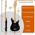 Gitara Elektryczna 1/4 ze wzmacniaczem 3rd avenue Czarna