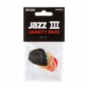 Jim Dunlop Jazz Iii Kostki Gitarowe, Wielokolorowy, 6 Sztuk