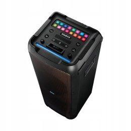 GŁOŚNIK PRZENOŚNY PARTYBOX 540W BLUETOOTH KARAOKE KOLUMNA MIKROFON LED