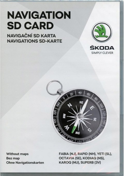 Skoda 5L0051236DF karta pamięci SD 32 GB MIB1/MIB2 Skoda 5L0051236DF karta pamięci SD 32 GB MIB1/MIB2