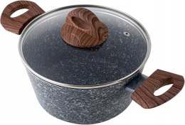 Zestaw naczyń indukcyjnych Florina Granite, 20-24 cm 2 wysokie garnki